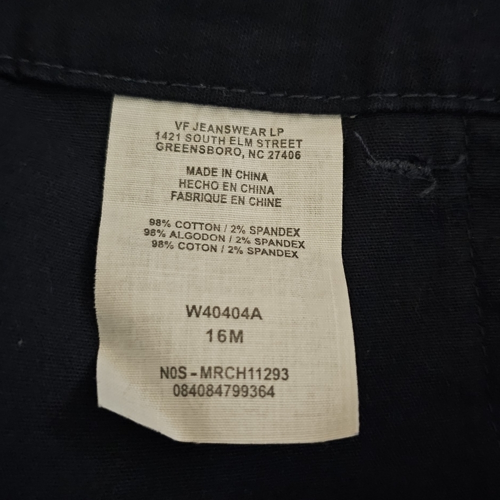 Riders By Lee Casuals Navy Canvas A-Line Skirt Size 16 - Picture 3 of 6